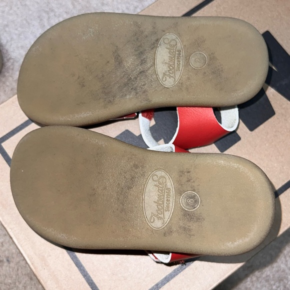 FootMates Ariel Red Kids Sandals with Buckle - Picture 5 of 5